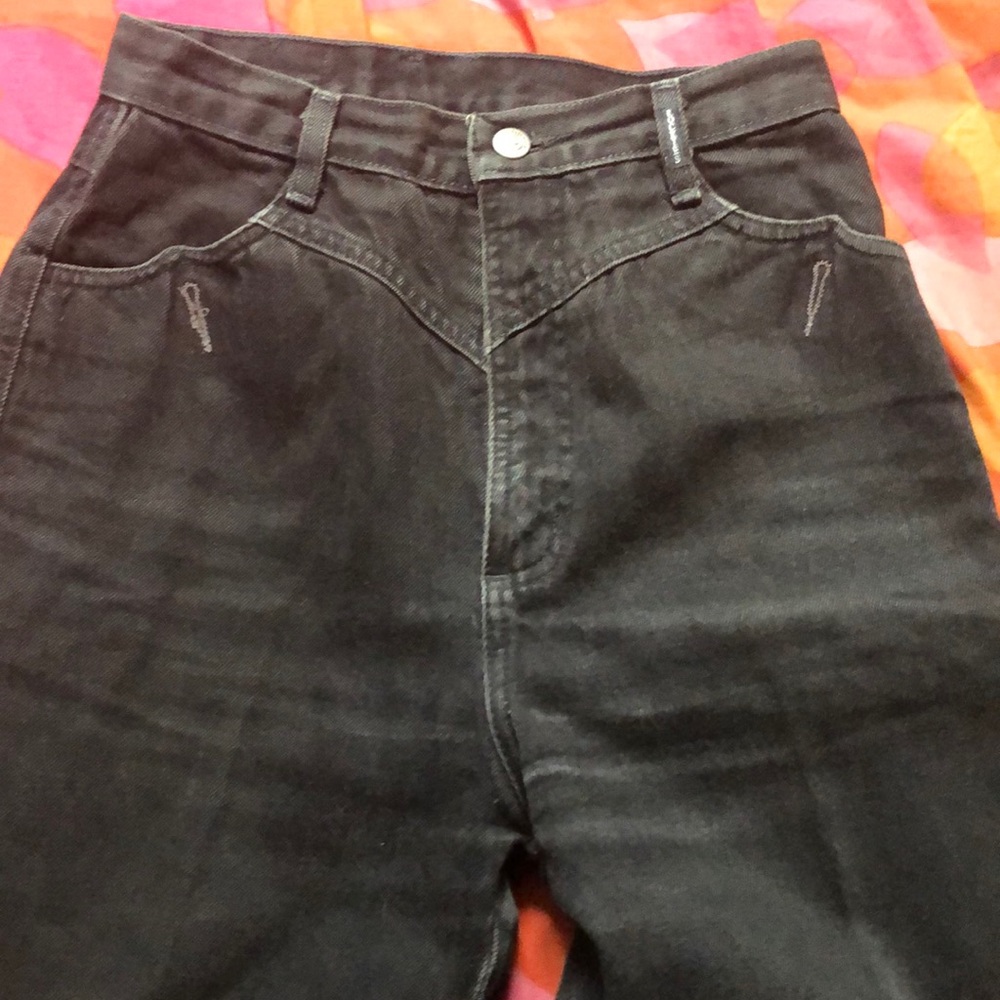 Vtg Rockies high waist mom jeans 80s 26 black xs